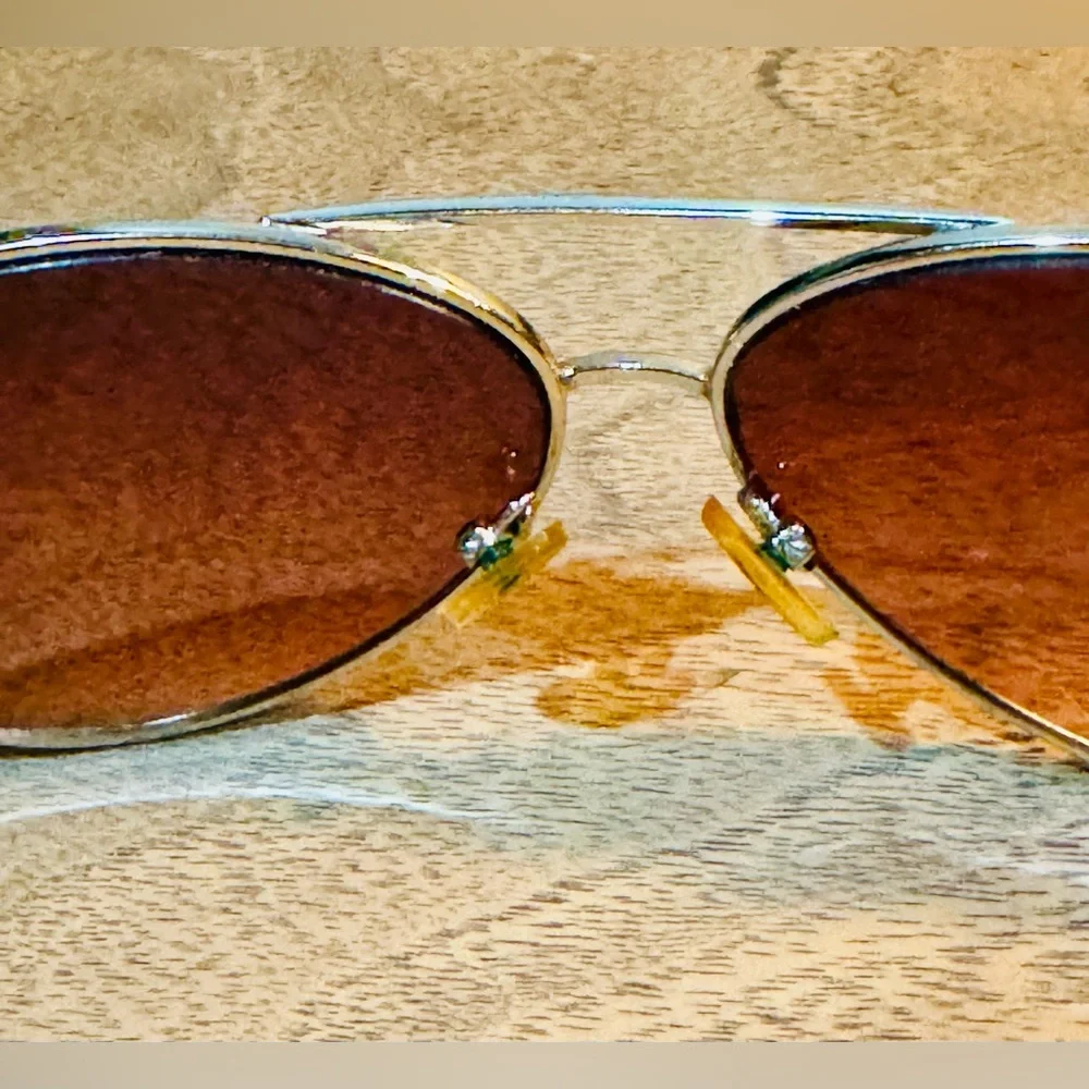 Kenneth Cole Reaction Men’s Sunglasses Amber Aviators Maverick Top Gun Y2K